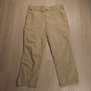 Carhartt Rugged Flex Relaxed Fit Canvas Work Pants Men Size 38x30(28) Beige